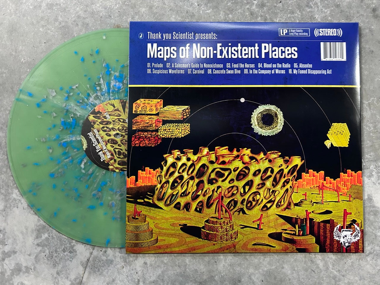 Maps of NonExistent Places 2LP 180g BLUE/SILVER Sci fi Splatter
